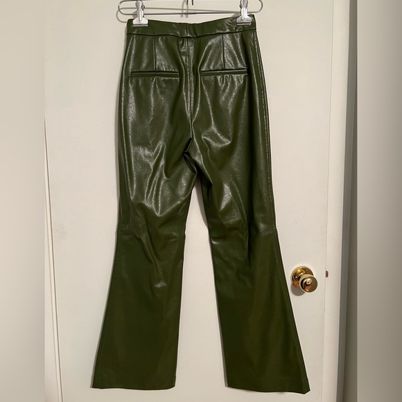 Zara: Green Leather Pants - Picture 6 of 6